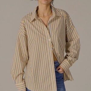 Favorite daughter Striped Button-Up Women's Top xs